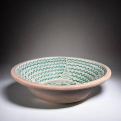 Lebrillo, Spanish Large Fajalauza Ceramic Bowl - 19.5in