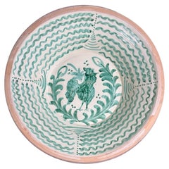 Lebrillo, Spanish Large Fajalauza Ceramic Bowl - 19.5in