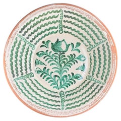 Lebrillo, Spanish Large Fajalauza Ceramic Bowl - 19.6in