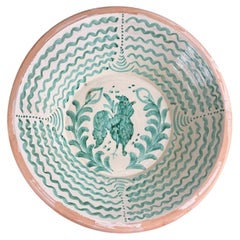 Lebrillo, Spanish Large Fajalauza Ceramic Bowl - 19.7in