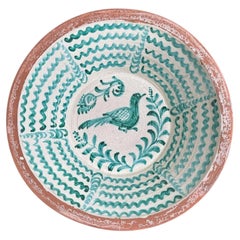 Lebrillo, Spanish Large Fajalauza Ceramic Bowl - 19.7in