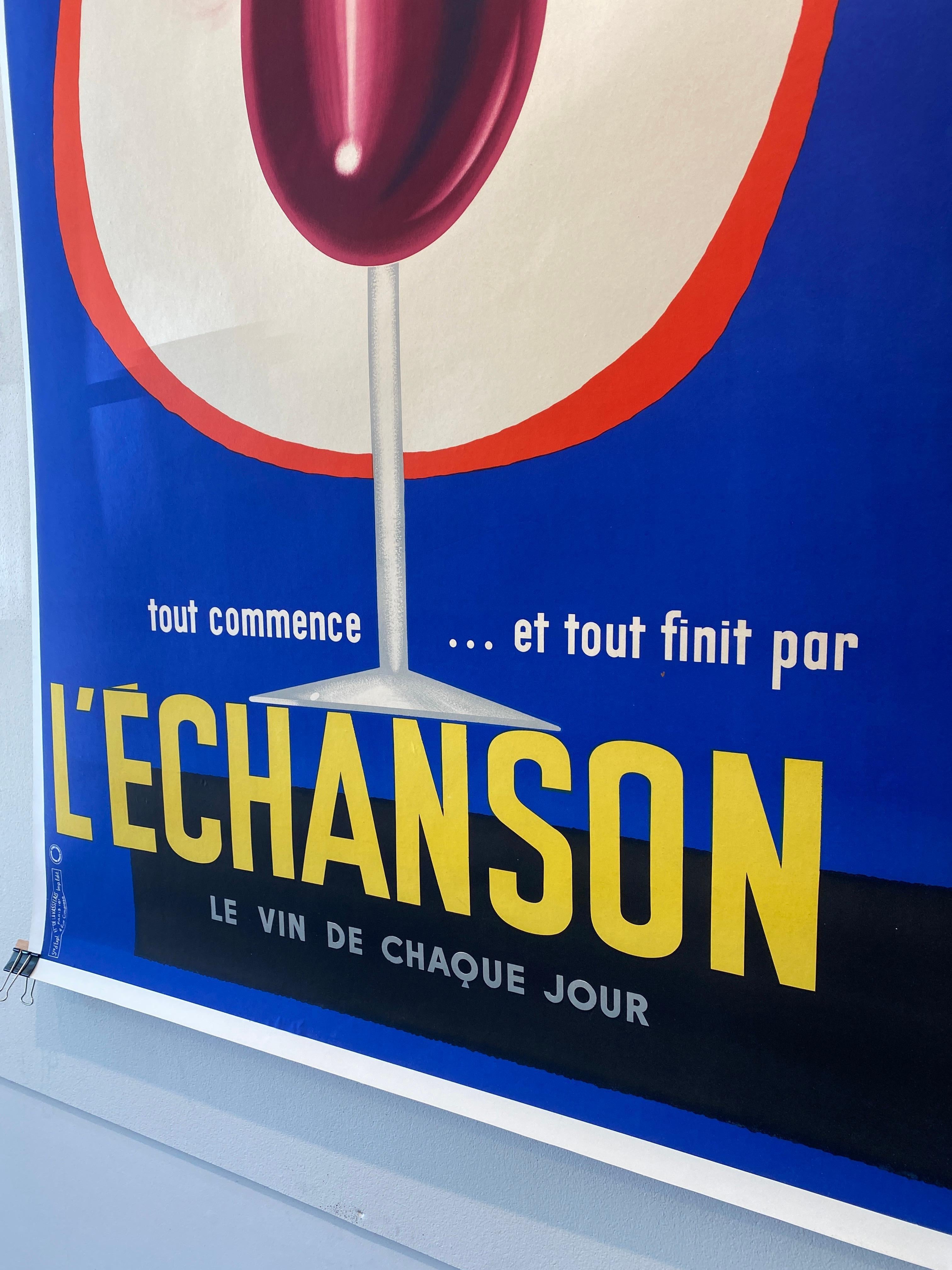 L'Echanson di Seguin 1955 Poster originale d'epoca In condizioni buone in vendita a Melbourne, Victoria