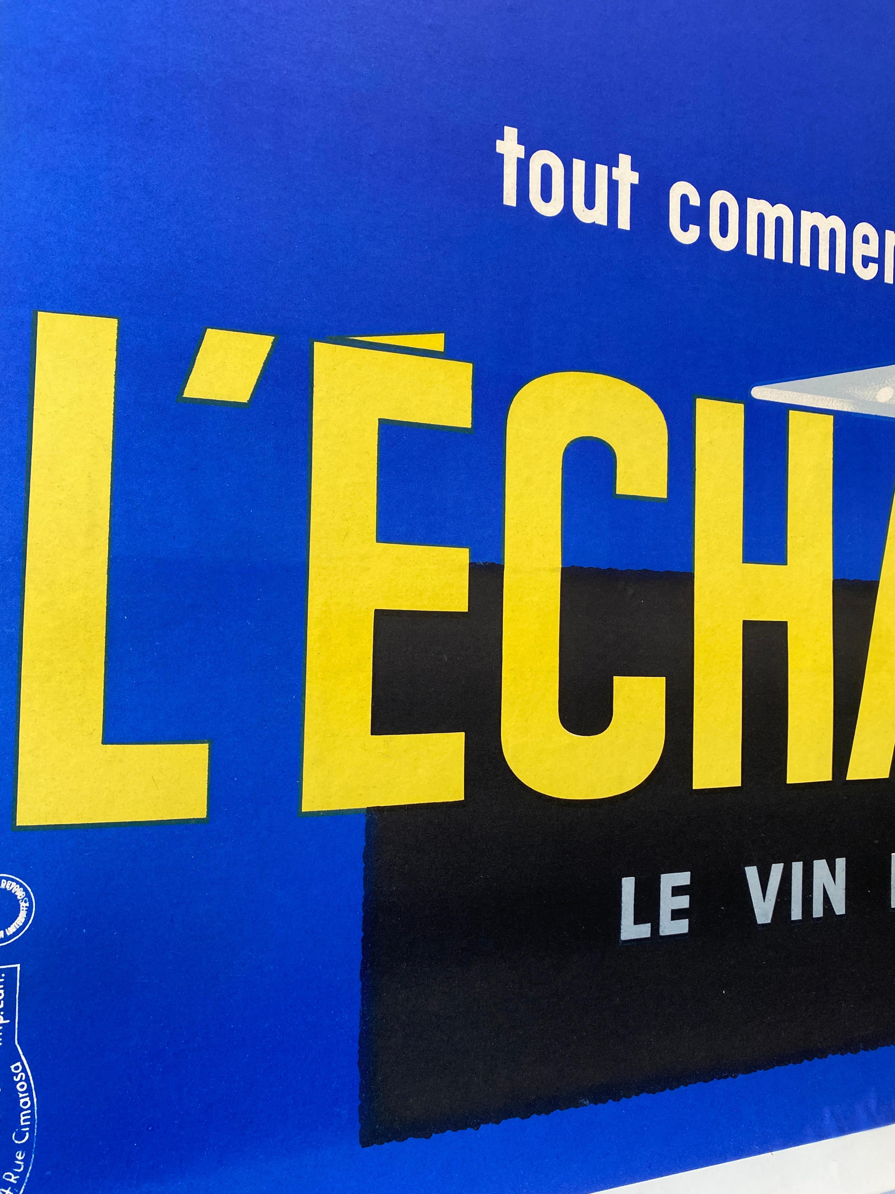 L'Echanson di Seguin 1955 Poster originale d'epoca in vendita 3