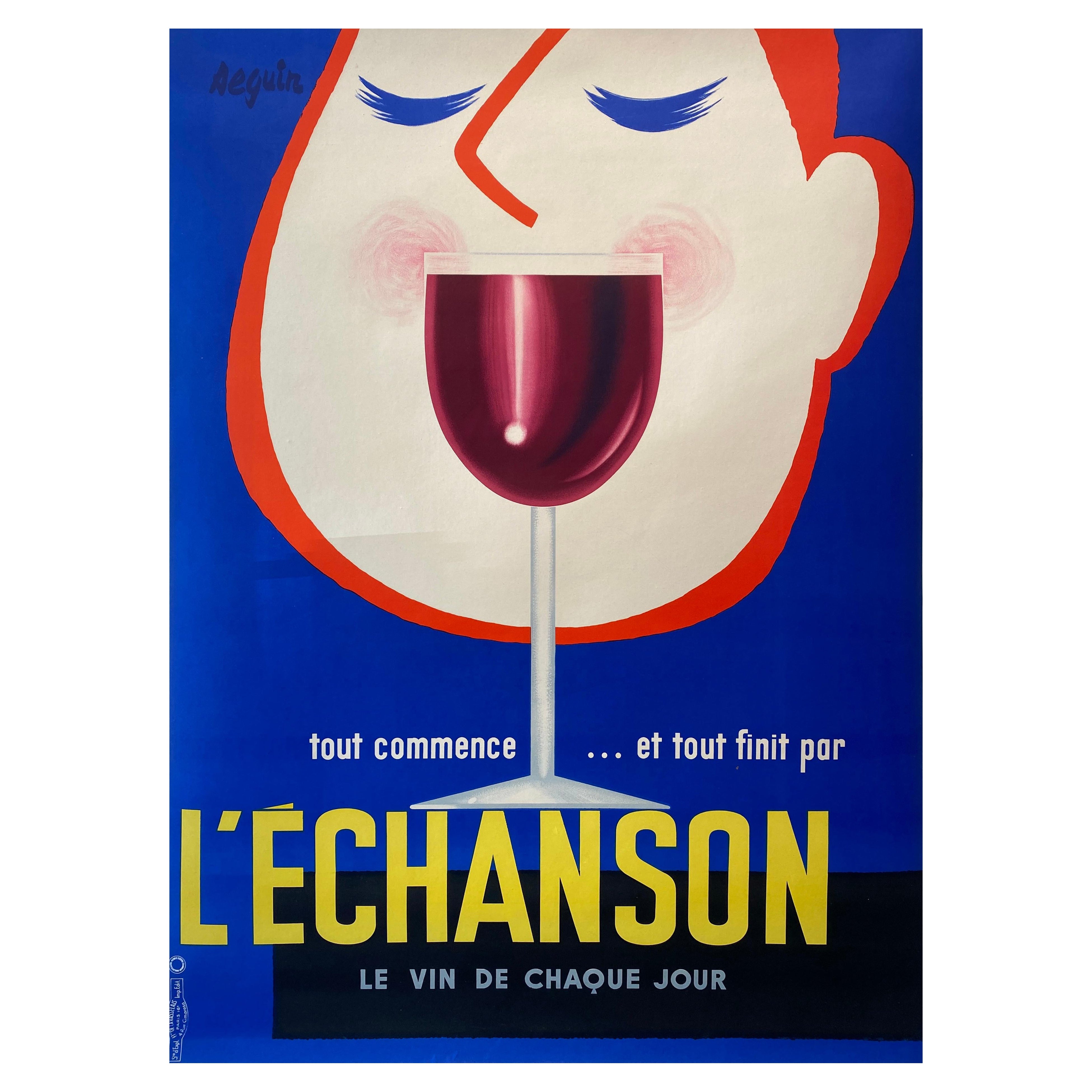 L’Echanson by Seguin 1955 Original Vintage Poster