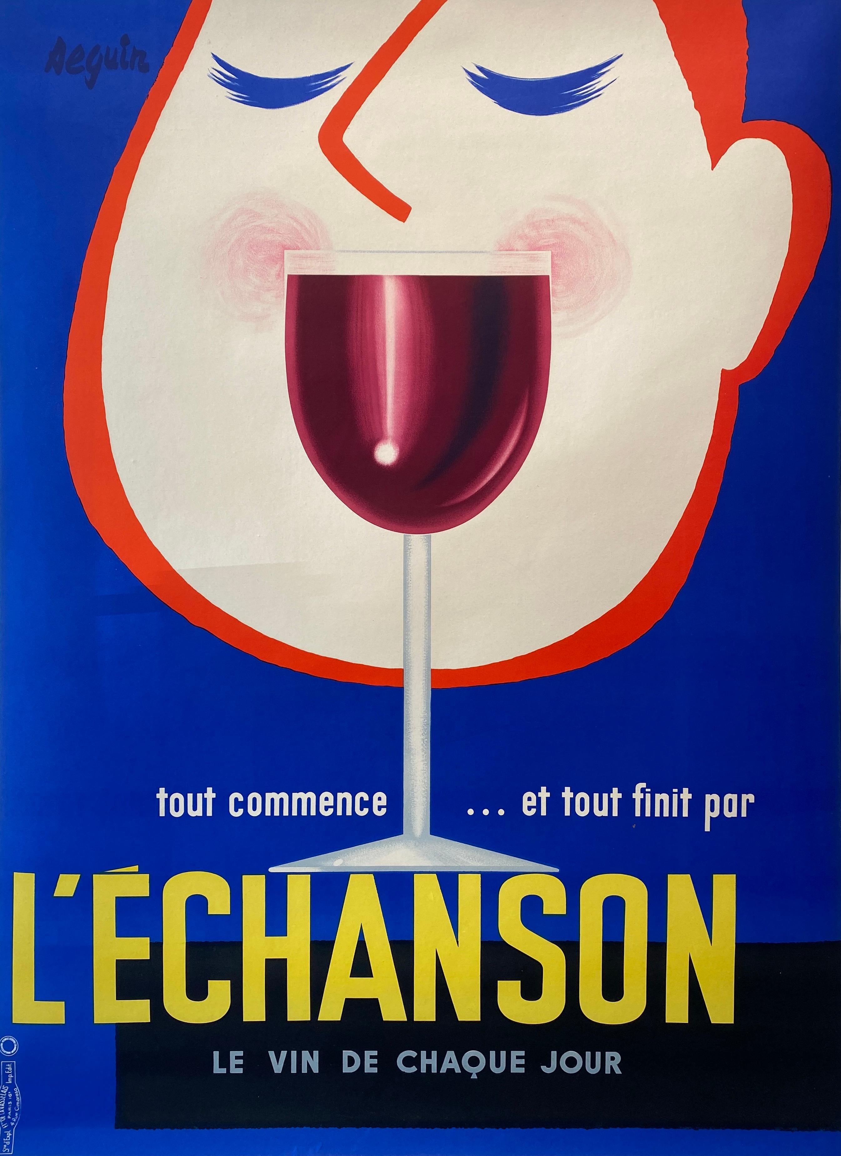 L'Echanson di Seguin 1955 Poster originale d'epoca