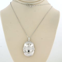 Colgante LECHIC con diamantes talla brillante de hasta 0,76 ct y collar de oro de 14k
