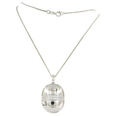Colgante LECHIC con diamantes talla brillante de hasta 0,76 ct y collar de oro de 14k