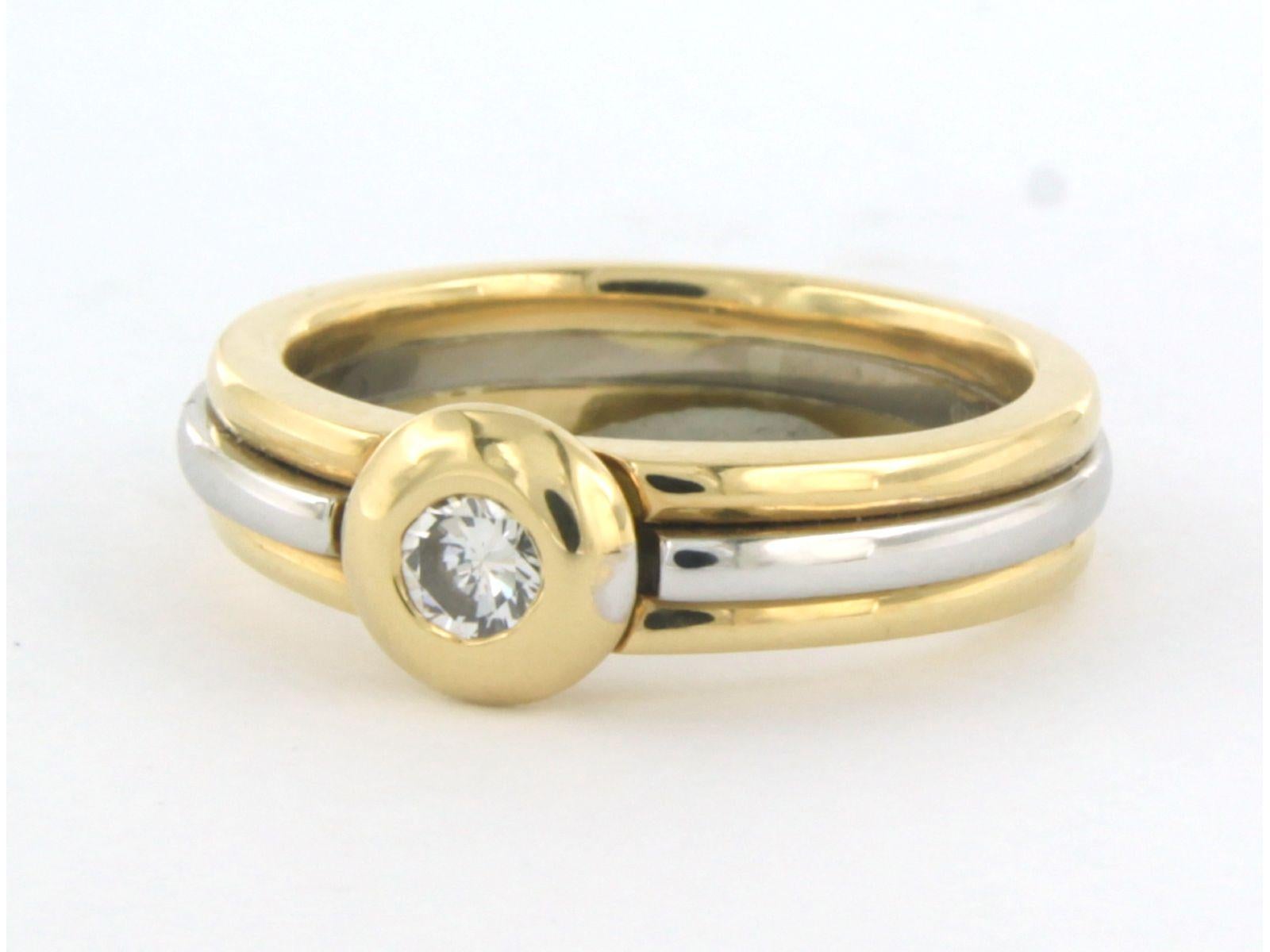 LECHIC - Ring mit Diamant im Brillantschliff bis 0,15ct 18k Gold 7,0 Gramm Damen im Angebot