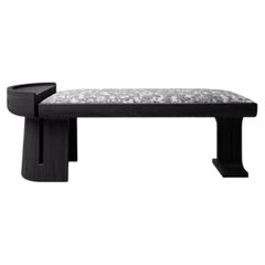 L'ecorce Asymmetrical Bench in Solid Teak Wood by Pendhapa