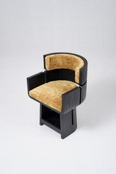 L'ecorce Dining Chair in Solid Teak Wood by Pendhapa