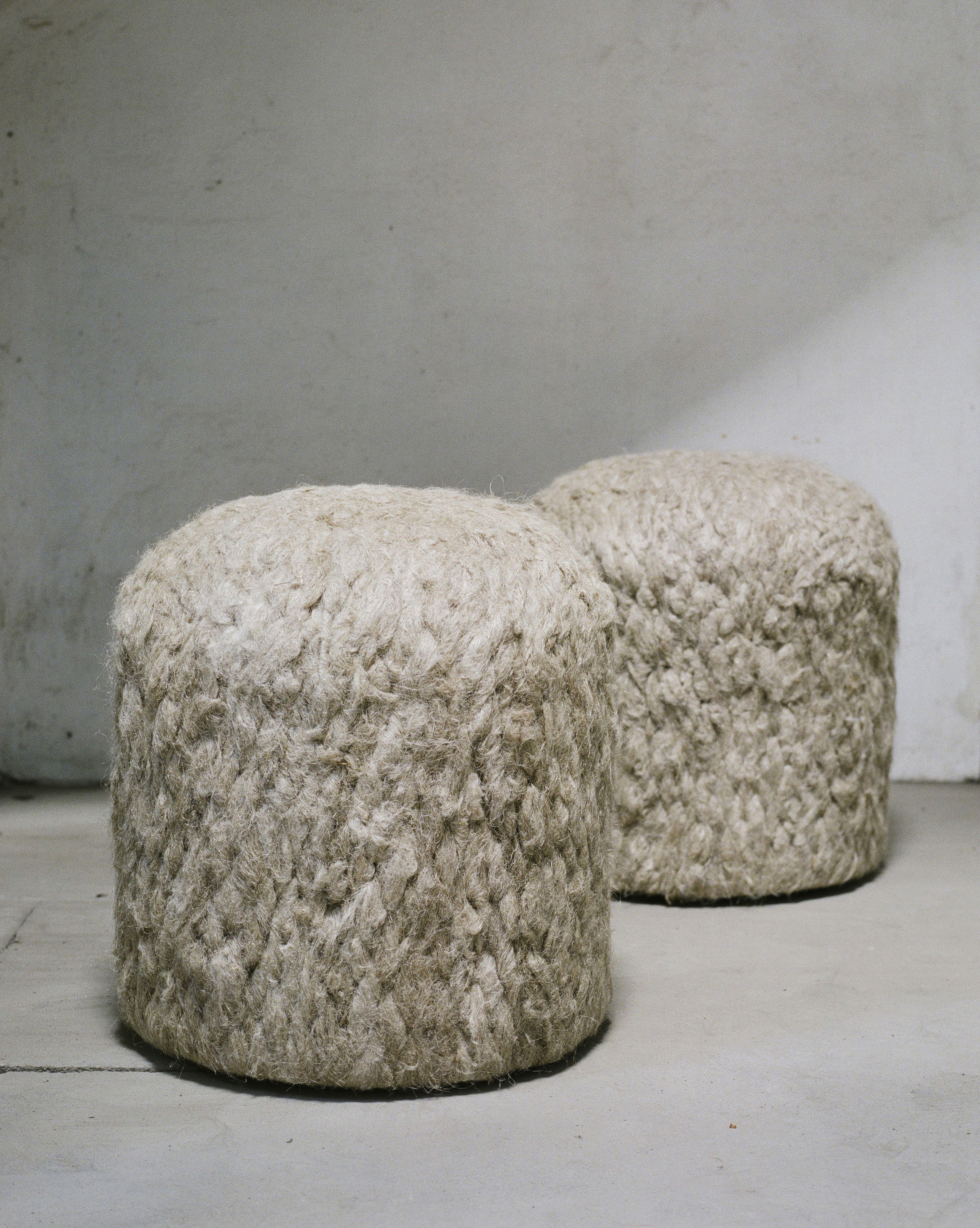 L'Ecoucheur set of ottomans is Presented by Pauline Esparon

L'Ecoucheur set of ottomans.