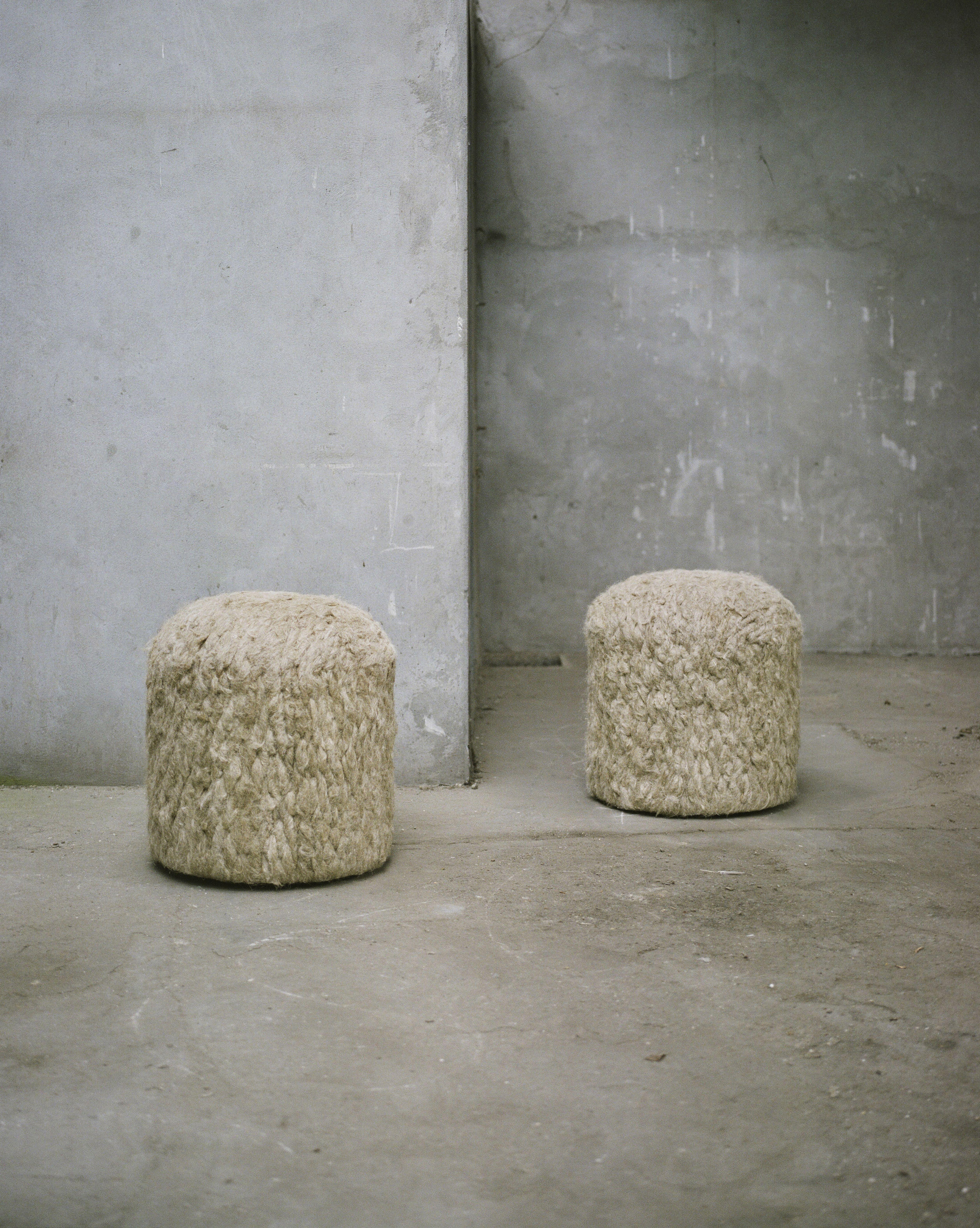 Modern L'Ecoucheur Set of Ottomans For Sale