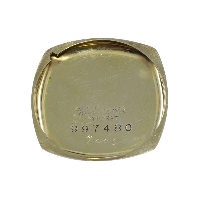 LeCoultre 14Kt. und Emaille-Intarsien Art Deco Armbanduhr um 1930''s  im Angebot 4