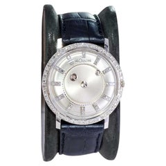 LeCoultre 14Kt. Solid Gold Mystery Watch with Original Box and Papers 1950's