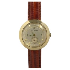 Vintage LeCoultre 1950s Yellow Gold Mechanical Wrist Watch