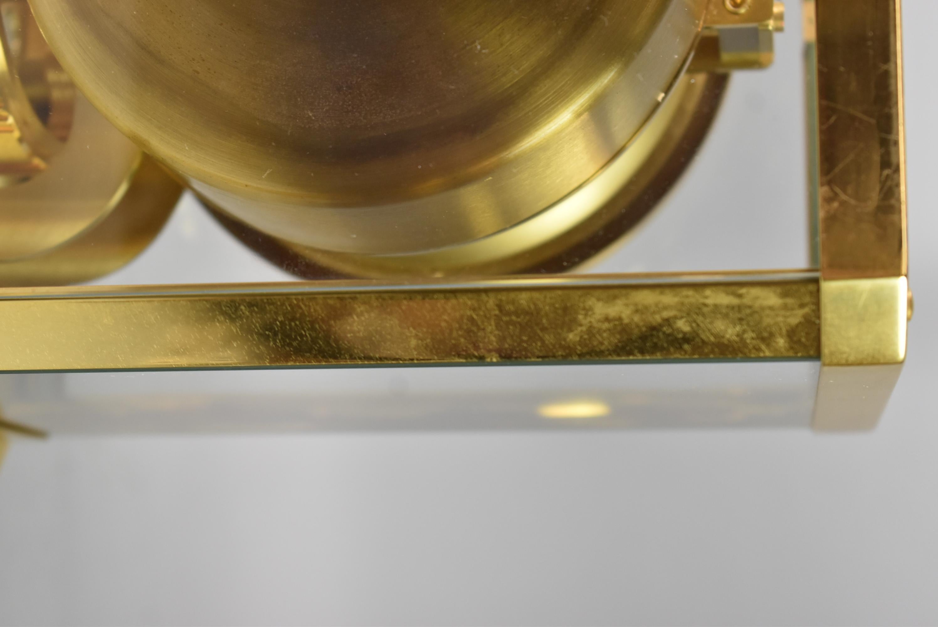 LeCoultre Atmos Clock White Roman Numeral Dial 528-8 Caliber 1