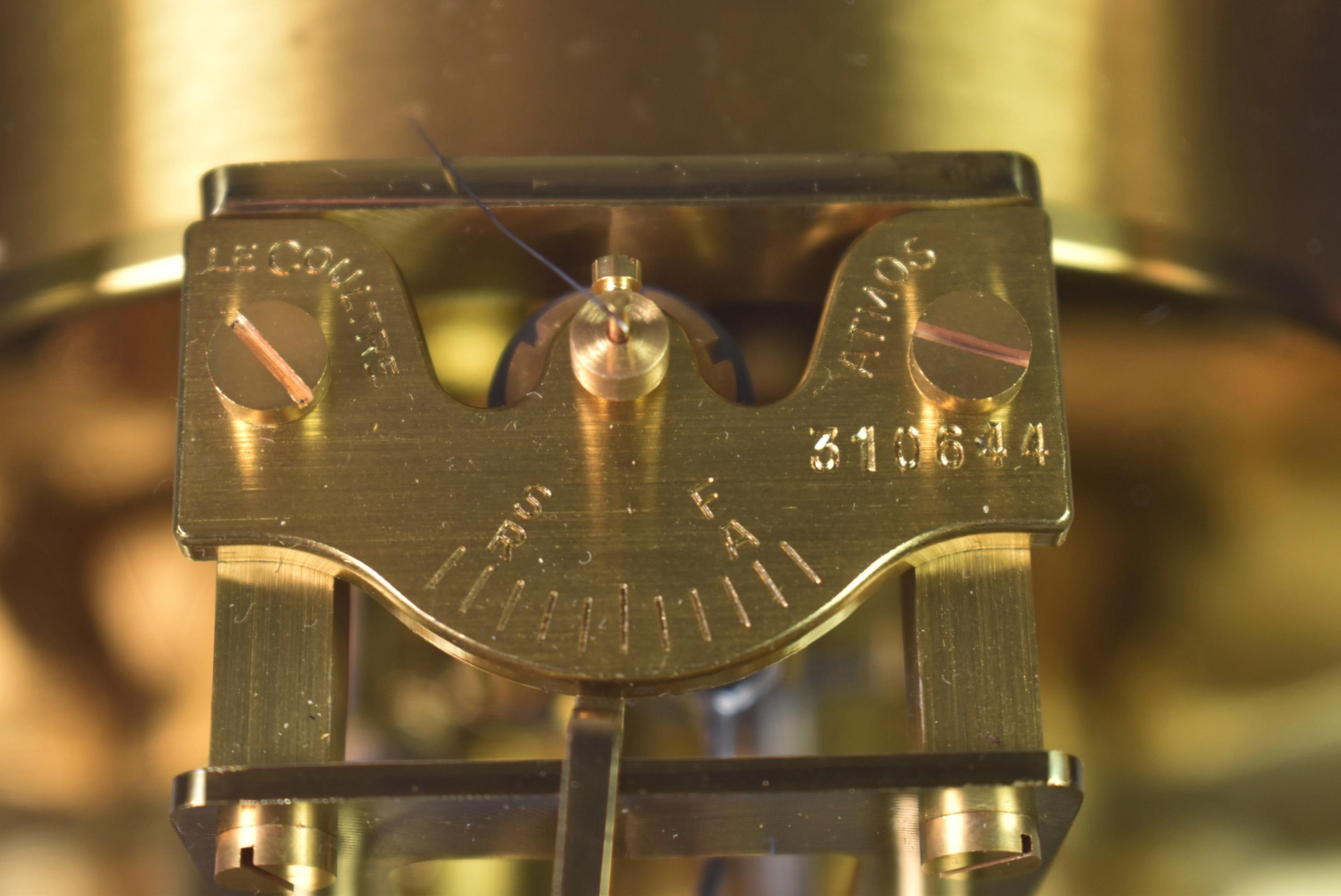 Unknown LeCoultre Atmos Clock White Roman Numeral Dial 528-8 Caliber