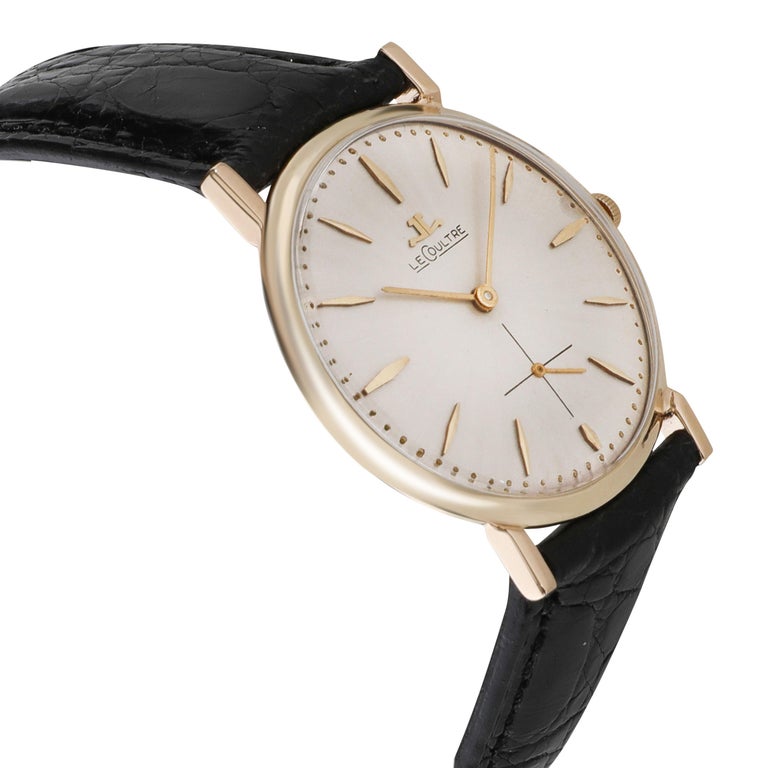 Lecoultre Dress 1965 Men's Watch in 14 Karat Yellow Gold For Sale at 1stDibs