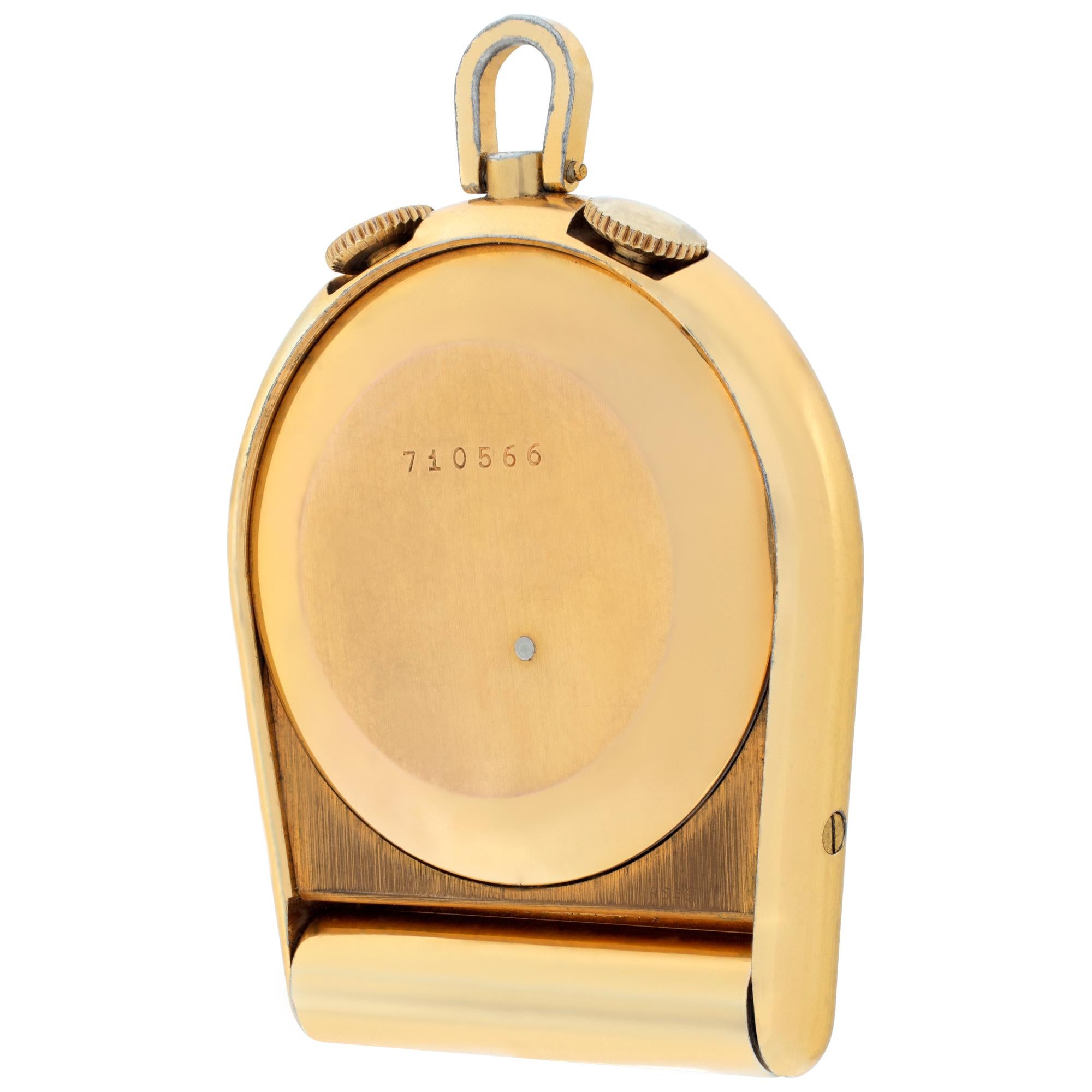 LeCoultre gold fill manual pocket watch For Sale 1