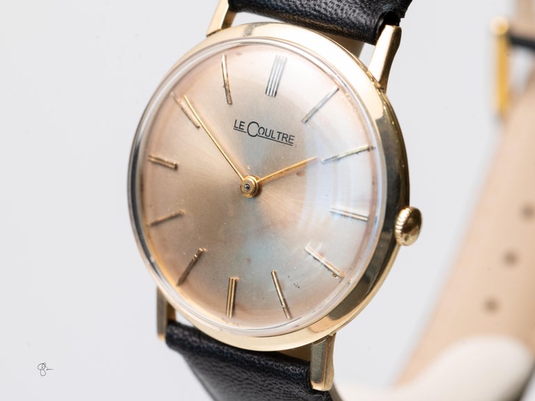 LeCoultre (Jaeger-LeCoultre) UltraSlim 14K Gold Dress Watch, circa  1950s60s For Sale at 1stDibs