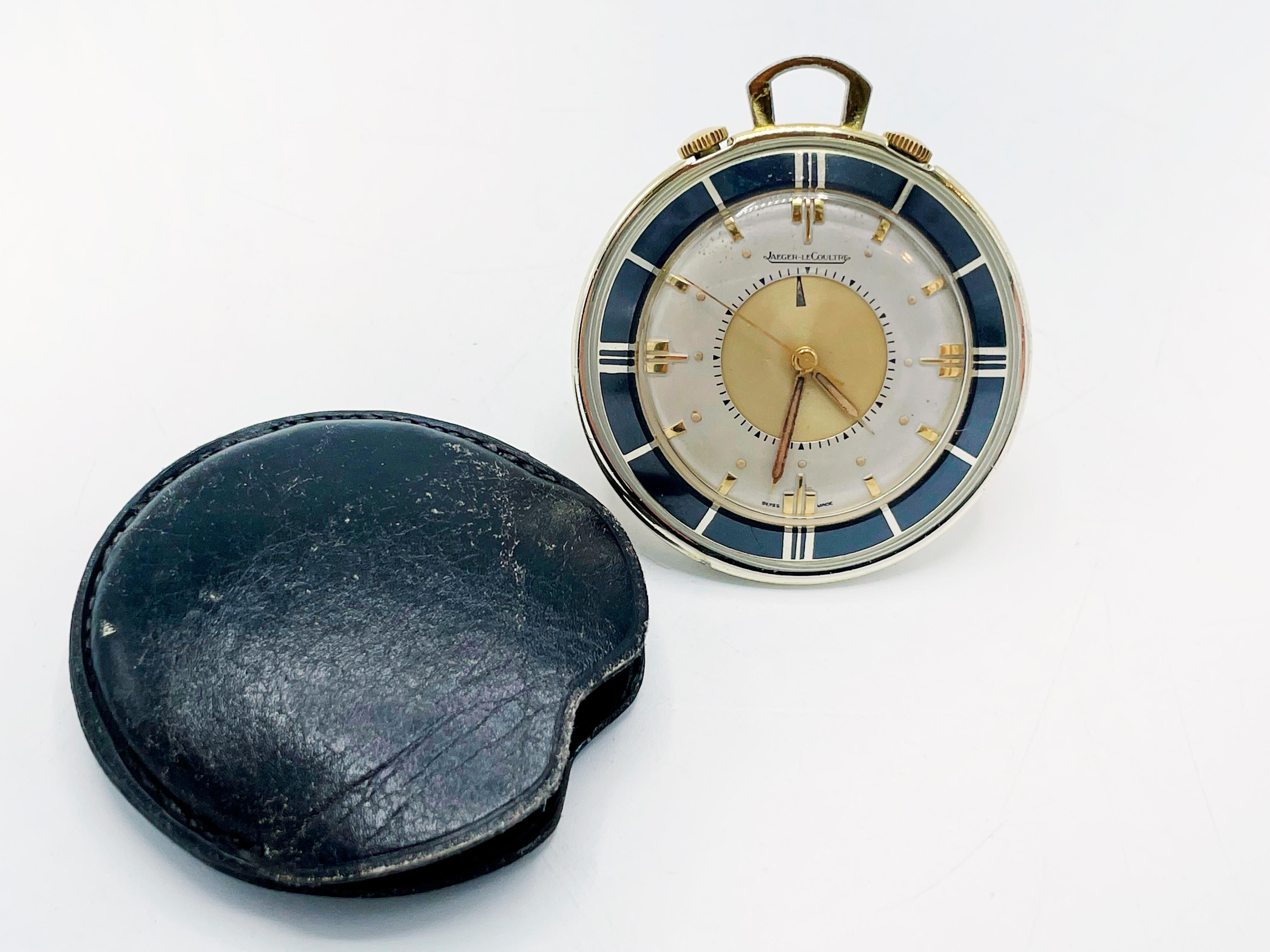 Montre de poche et réveil de bureau Lecoultre Memovox 1950s Bon état - En vente à Autonomous City Buenos Aires, CABA