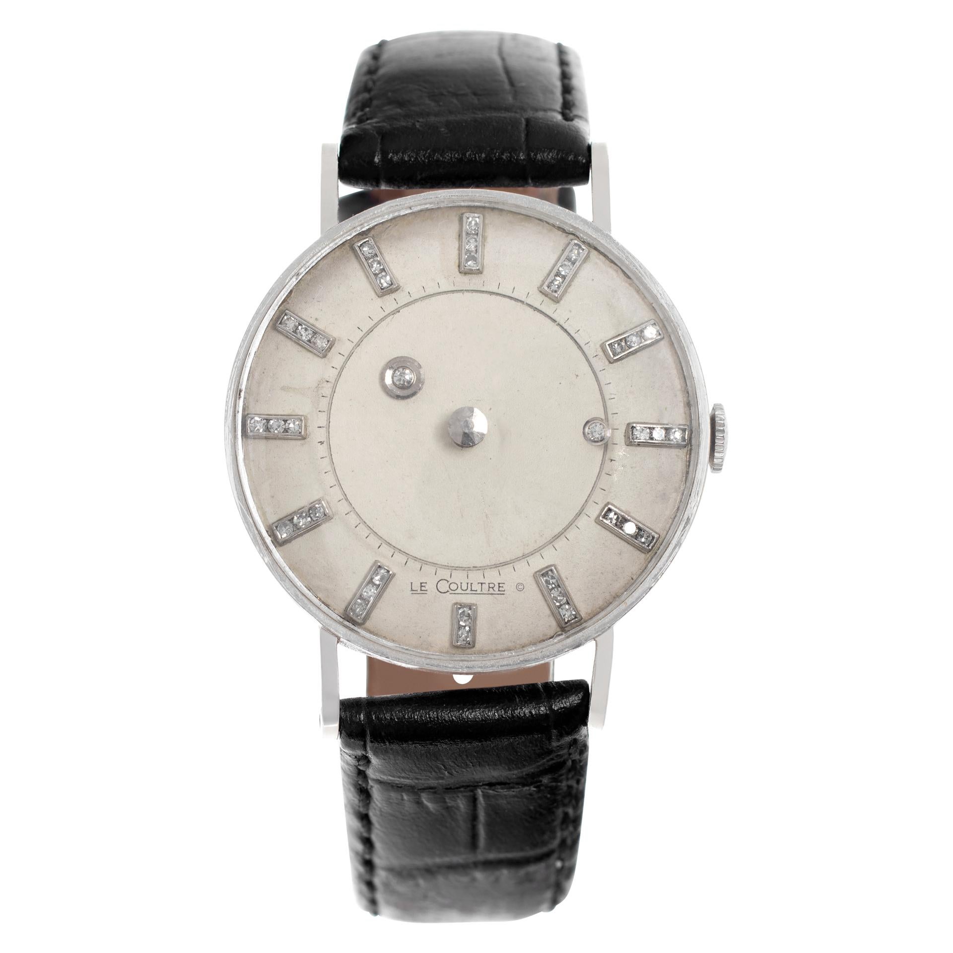 LeCoultre Mystery 31444 in White Gold with a Ivory dial 33mm Manual watch For Sale