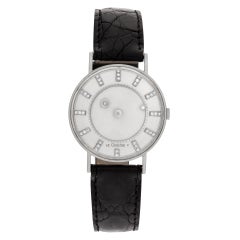 Vintage LeCoultre Mystery Watch 22952 14k White Gold
