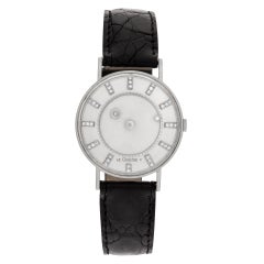 Retro LeCoultre Mystery Watch 22952 14k White Gold