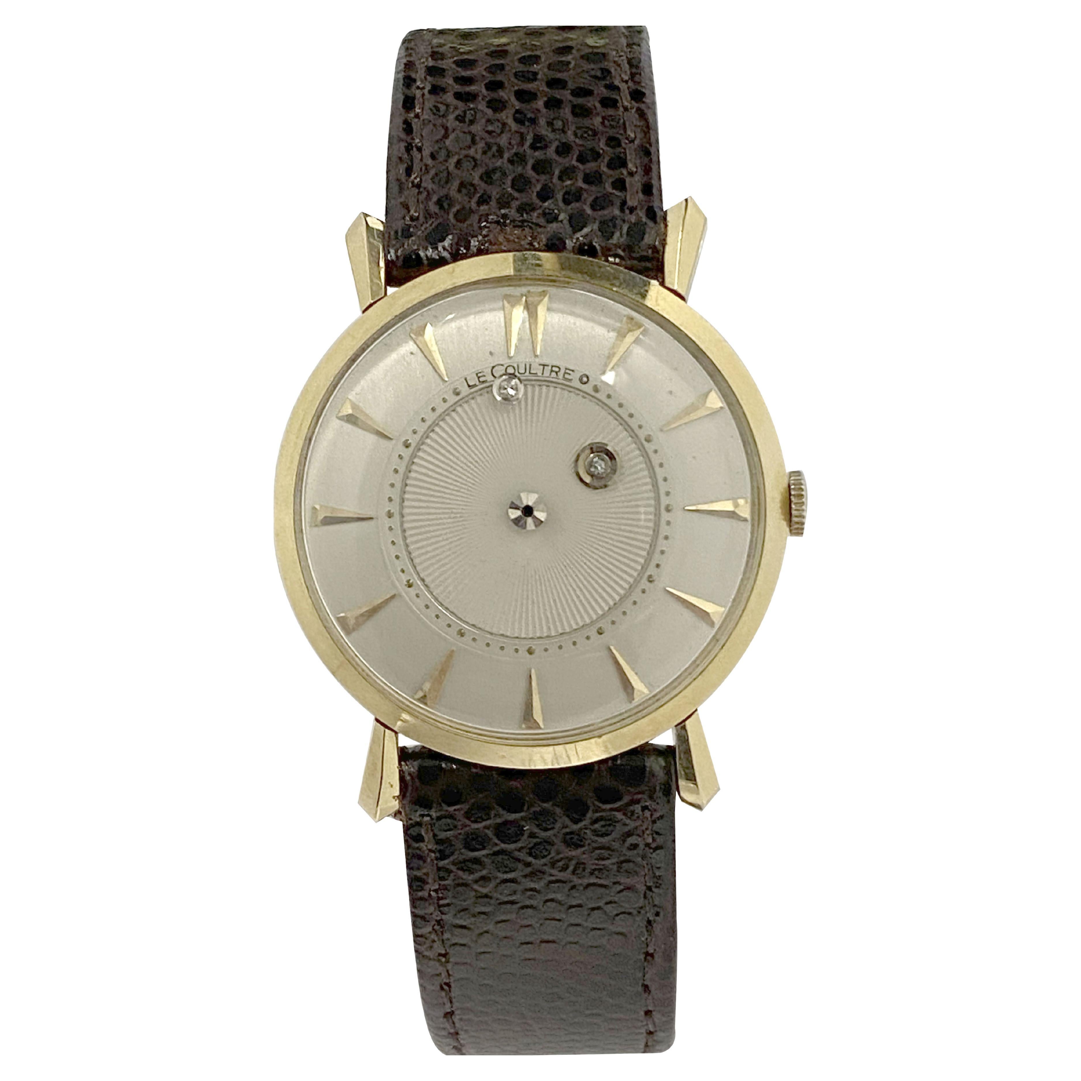 LeCoultre Vintage Yellow Gold Mystery Dial Wrist Watch