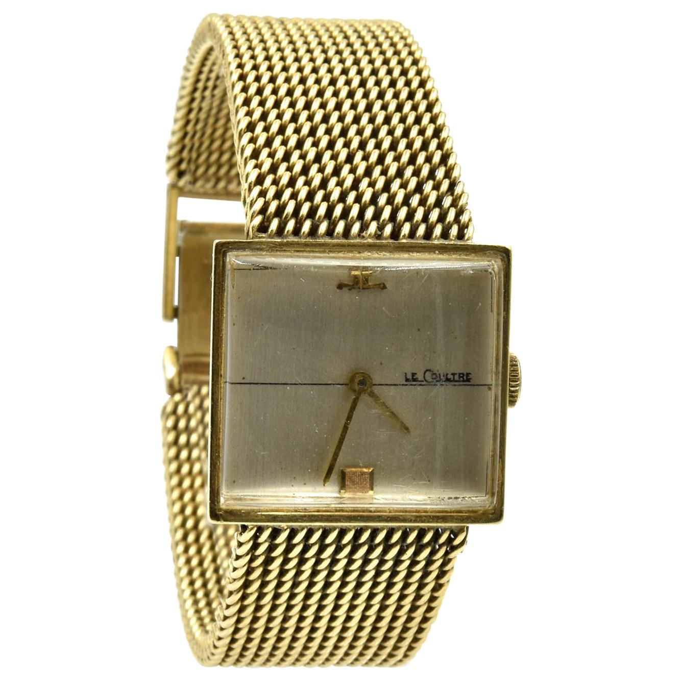 LeCoultre Yellow Gold manual wind Wristwatch  
