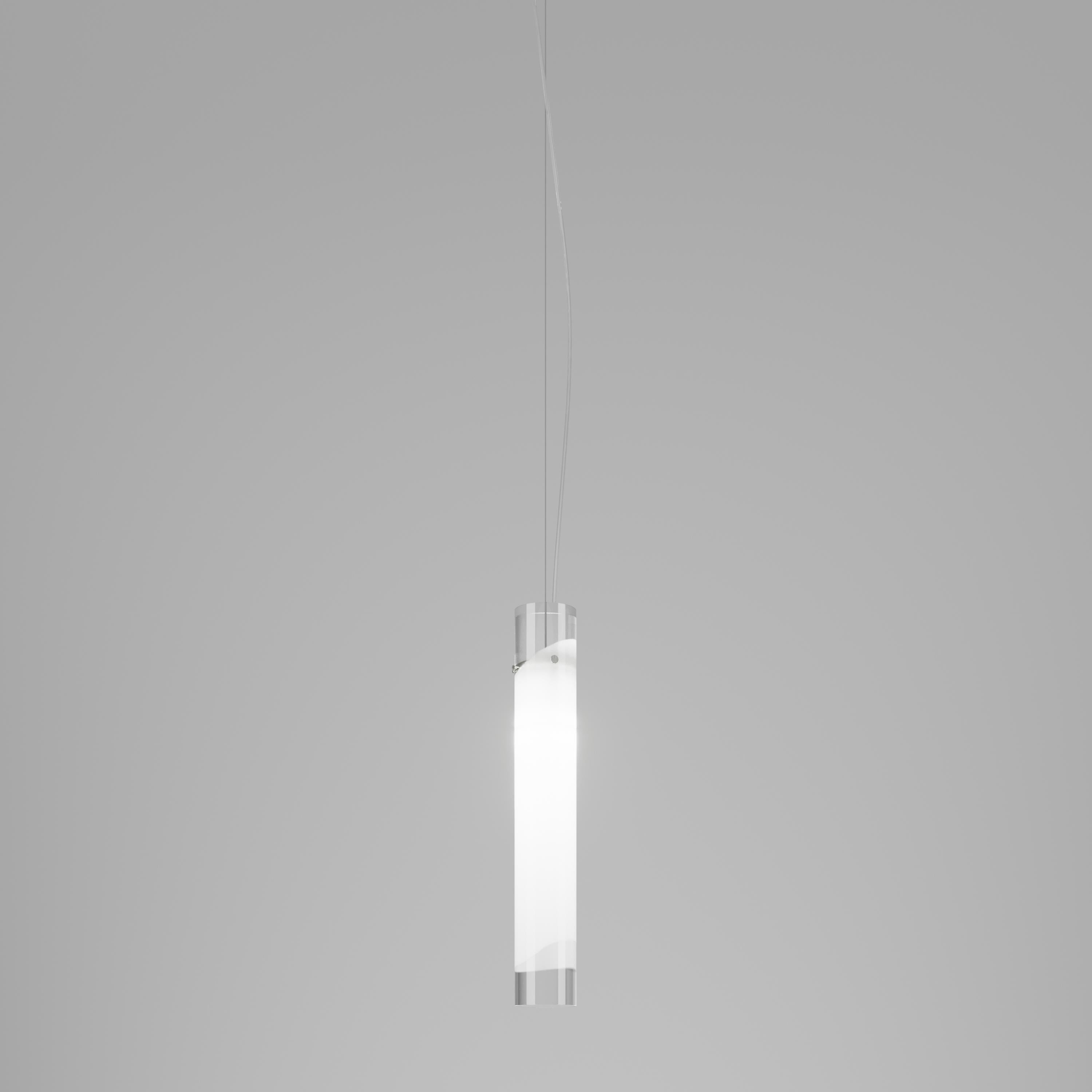 Modern Vistosi Lio Suspension Light in Crystal White For Sale