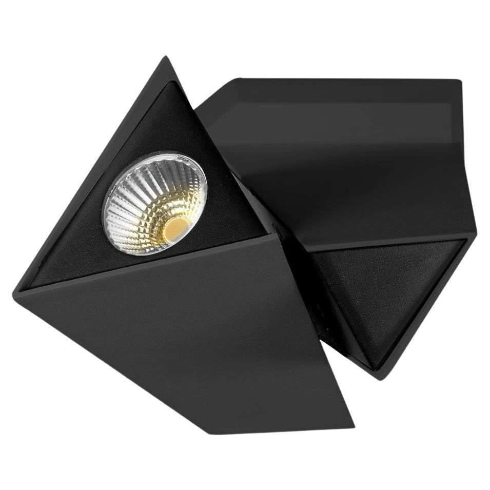 LED Spot on base blackwith a unique futuristic design designed by Gabi Peretto For Sale