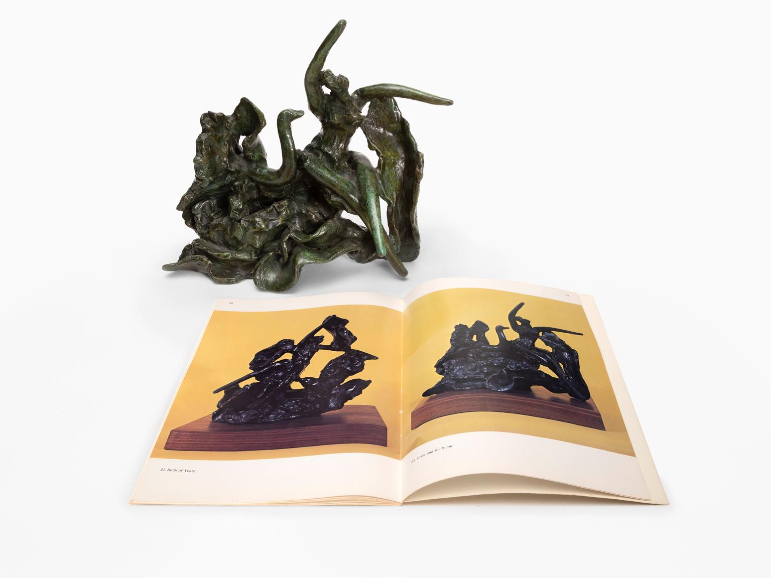 Figurine en bronze Ruben Nakian « Leda and the Swan » (Leda et le cygne), édition limitée   en vente 7