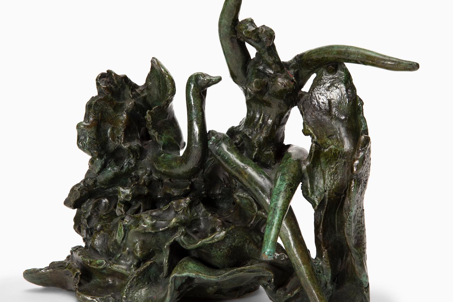 Figurine en bronze Ruben Nakian « Leda and the Swan » (Leda et le cygne), édition limitée   en vente 2