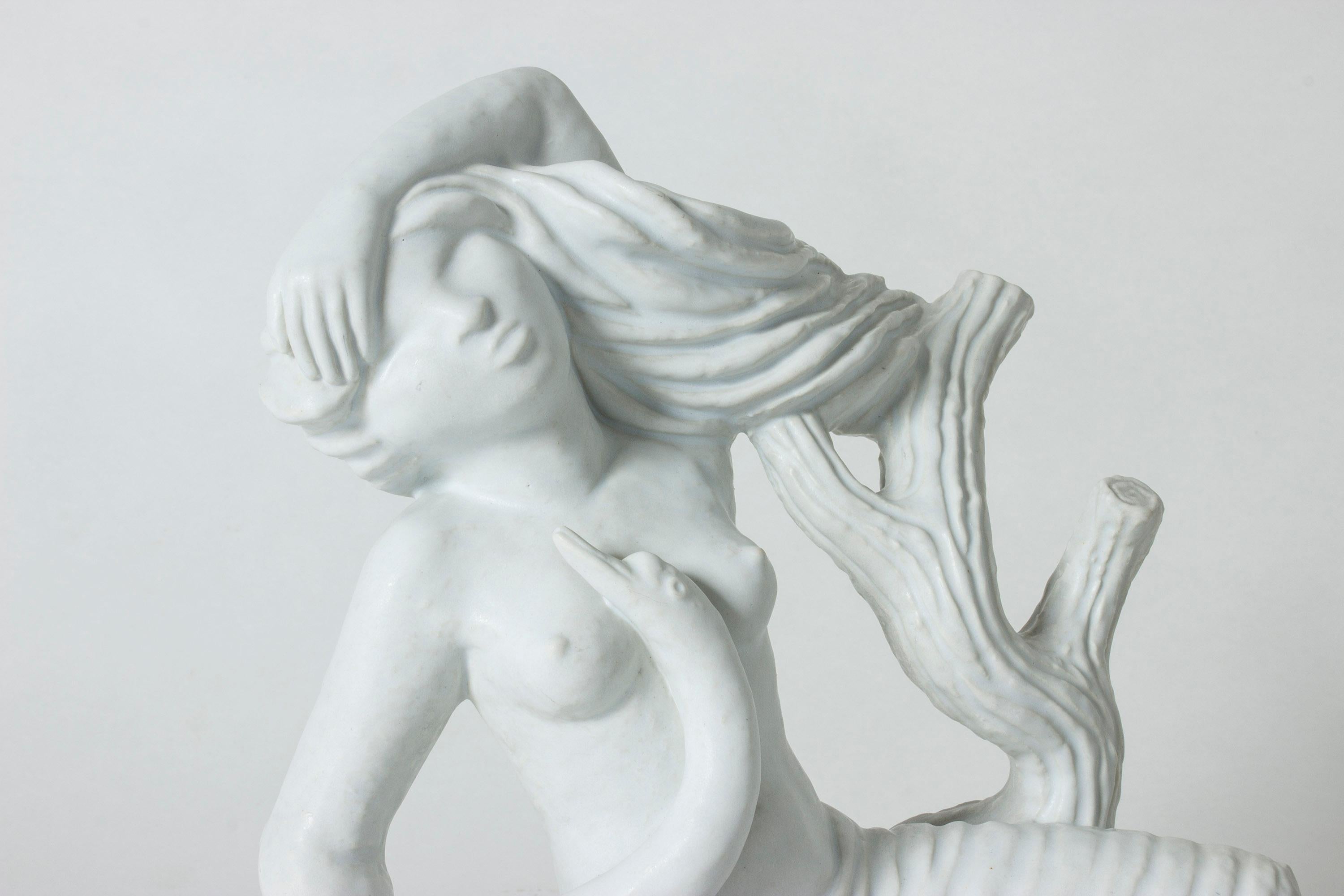 Sculpture « Léda et le cygne » de Stig Lindberg pour Gustavsberg Excellent état - En vente à Stockholm, SE