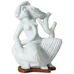 "Leda and the Swan" Sculpture by Stig Lindberg for Gustavsberg