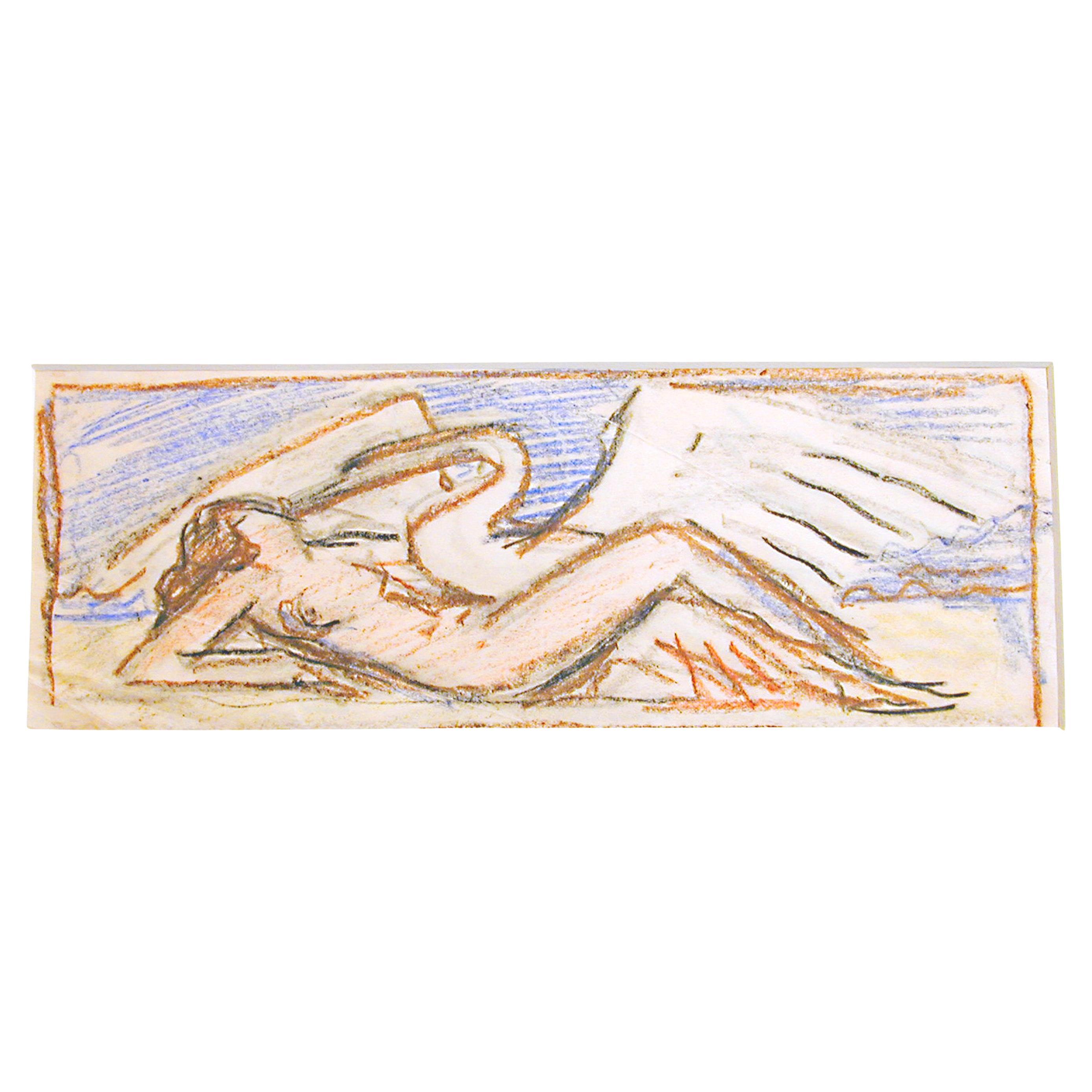 Estudios Art Decó, "Leda y el cisne" de William Hunt Diederich