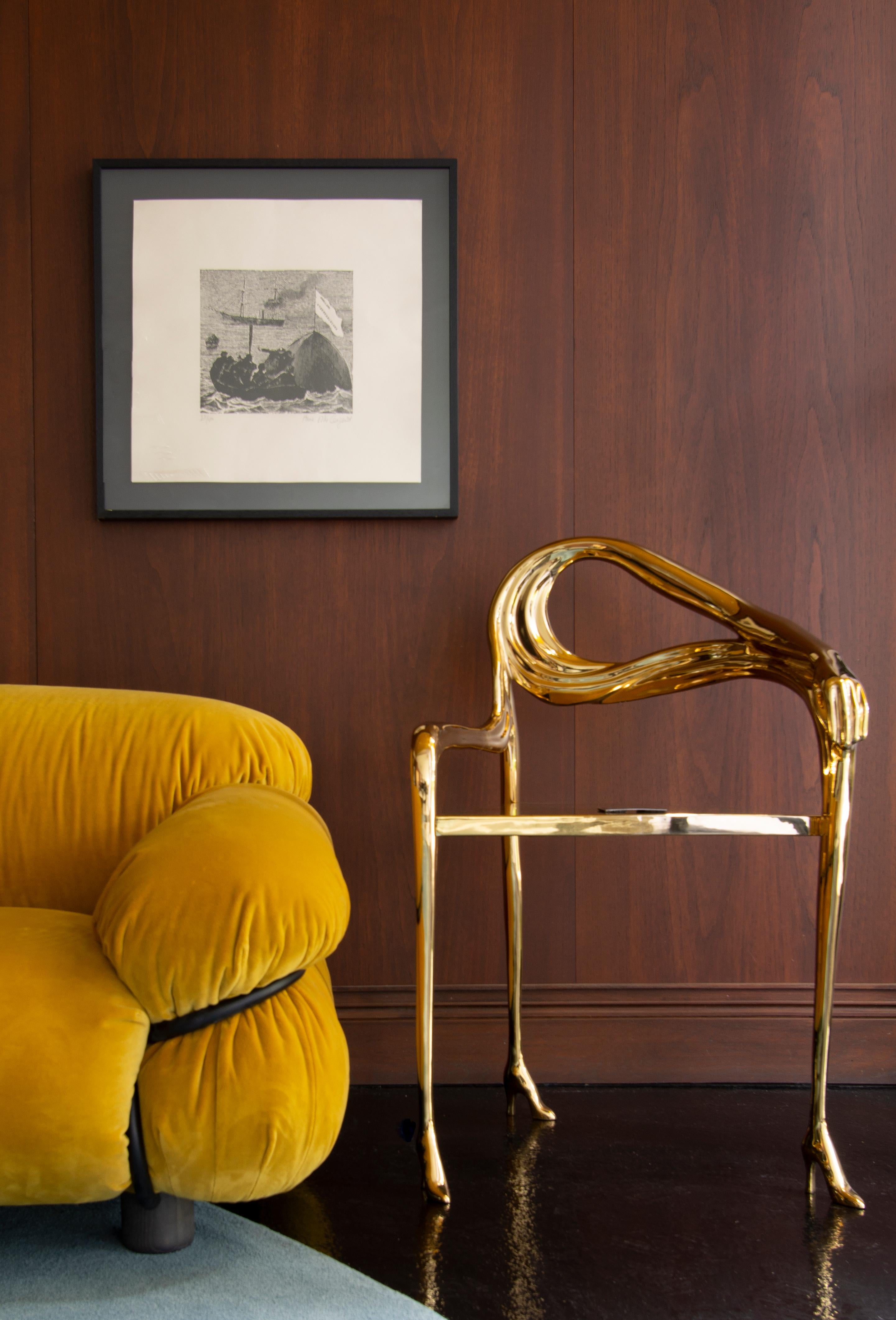 Modern Brass chair model 