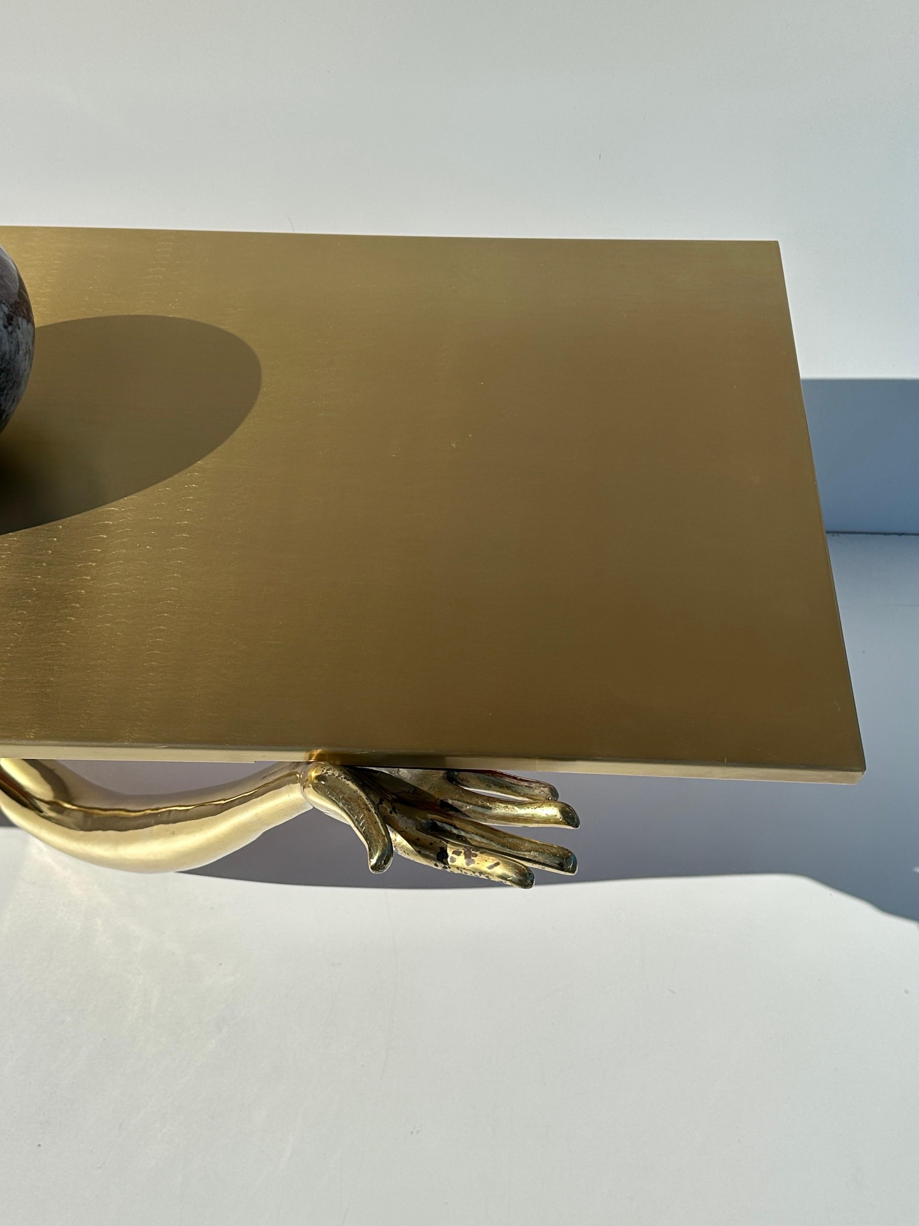 LEDA Brass Coffee Table by Salvador Dali For Sale 2