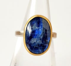 Leda Jewel Co Blue Kyanite Cabochon Ring