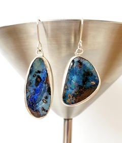 Leda Jewel Co Mismatched Australian Boulder Opal Earrings