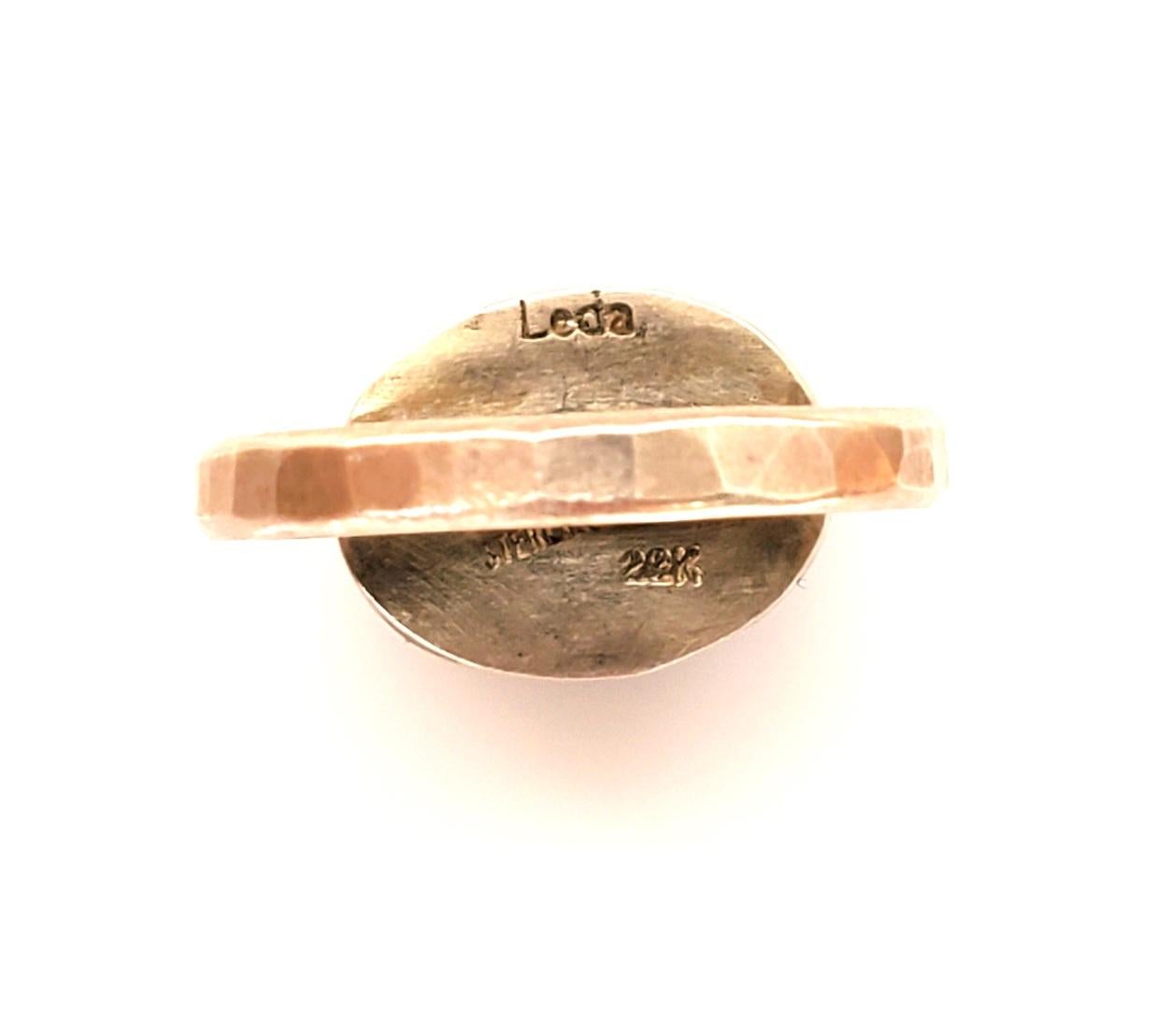 Women's Leda Jewel Co Rose Cut Labradorite Ring For Sale
