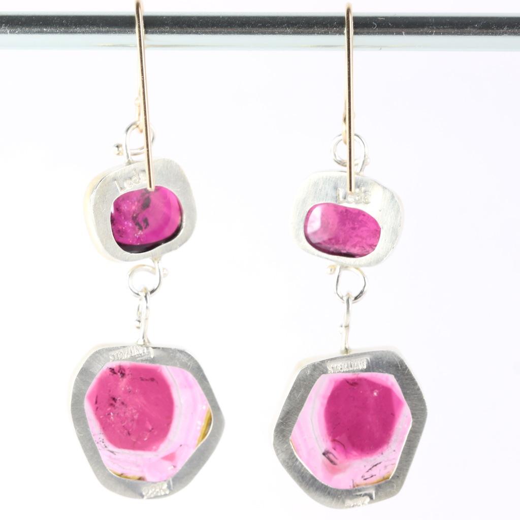 pink watermelon earrings