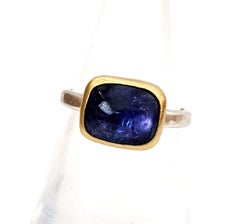 Leda Jewel Co Tanzanite Square Cabochon Ring
