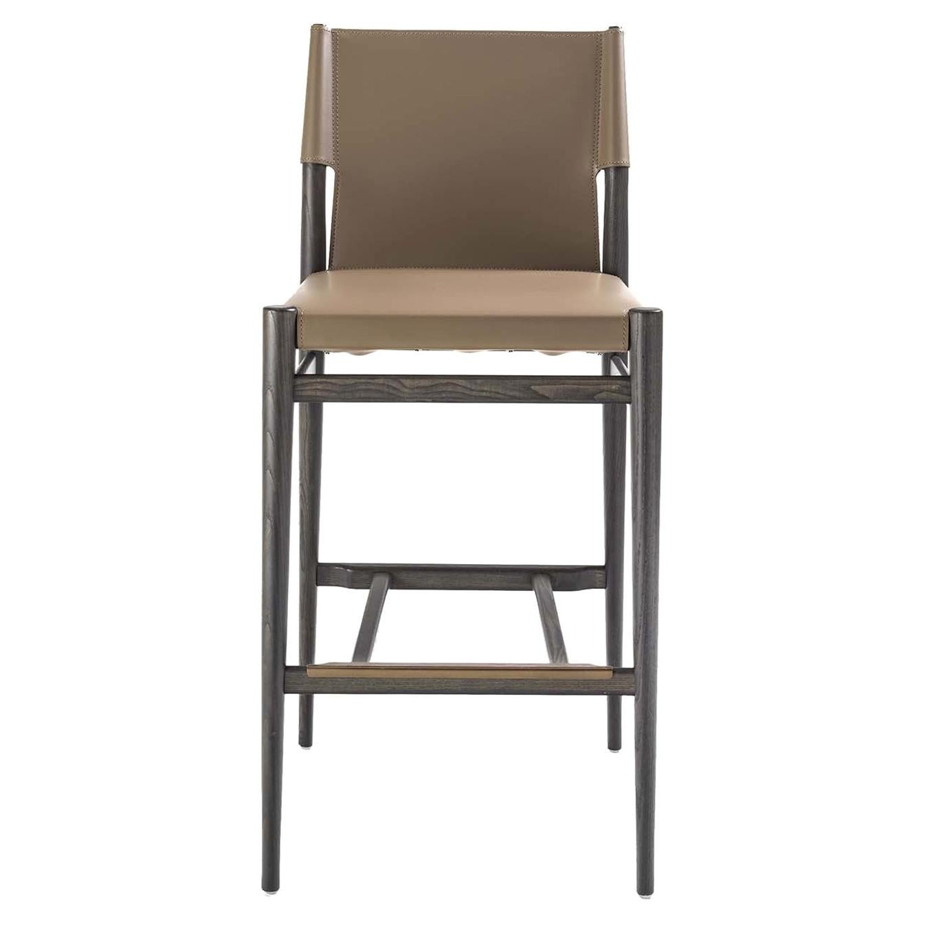 Ledermann Bar Stool by Tom Kelley For Sale