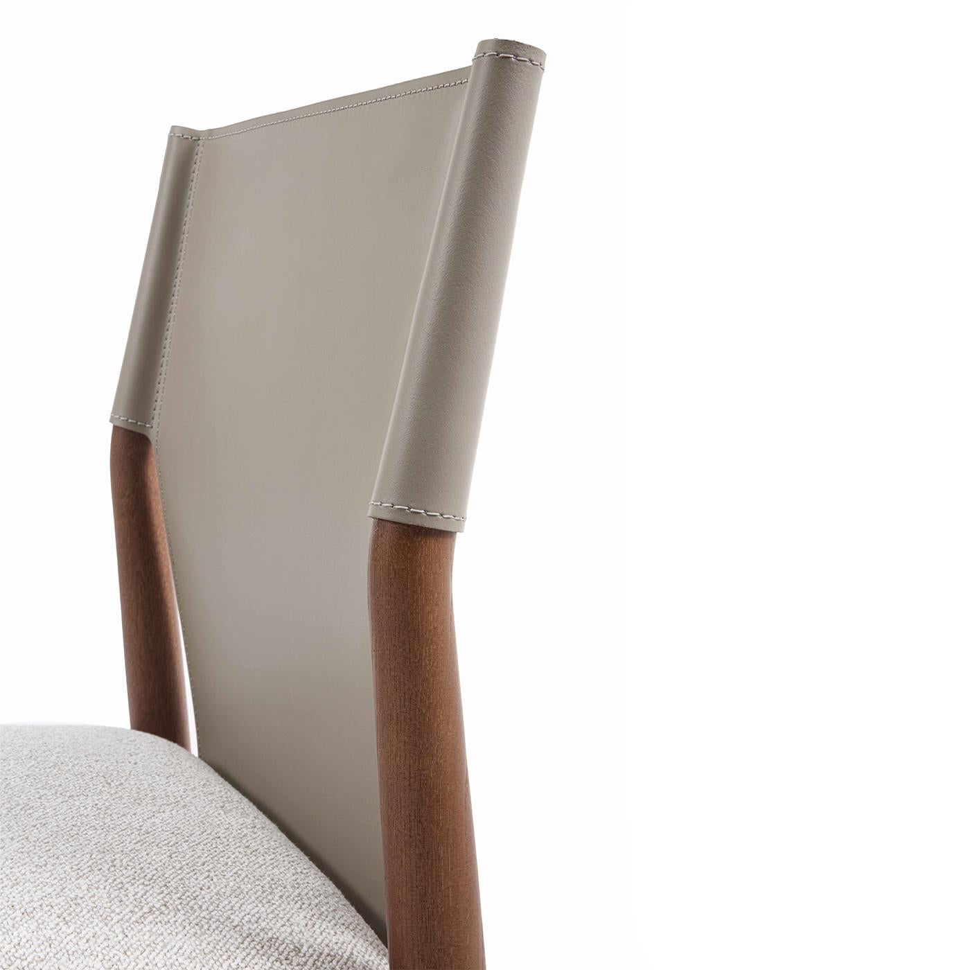 Chaise Ledermann en cuir beige d'Enrico Pellizzoni Neuf - En vente à Milan, IT