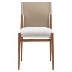 Ledermann Beige Leather Chair by Enrico Pellizzoni