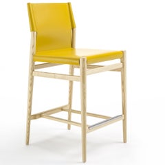 Sgabello da banco Ledermann di Tom Kelley