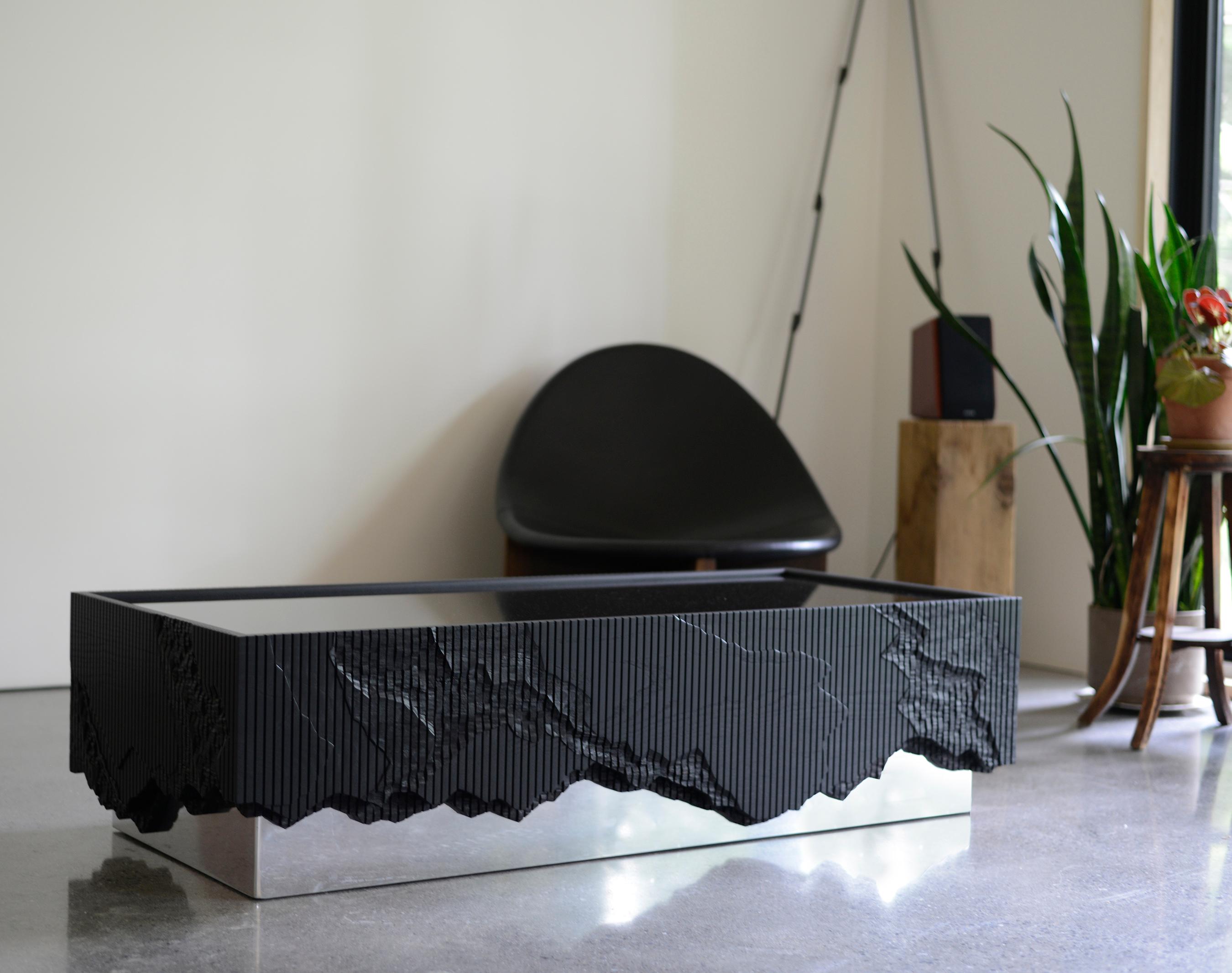 Polished Ledge Coffee Table by Simon Johns For Sale