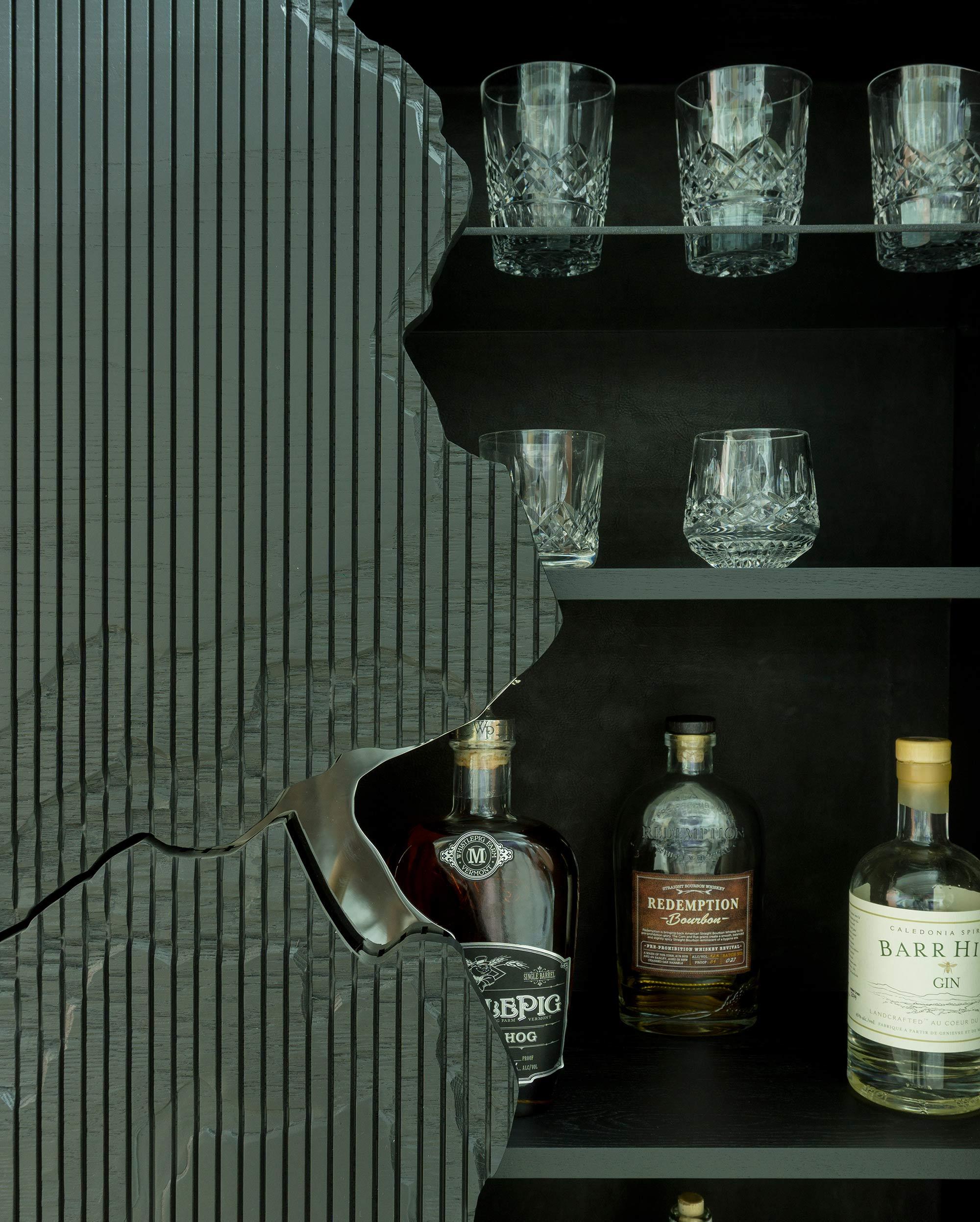 Contemporary Ledge Dry Bar by Simon Johns For Sale